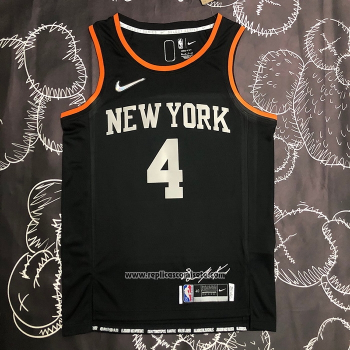 Camiseta New York Knicks Derrick Rose #4 Select Series Negro